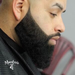 Short black men’s haircut-High Blur + Lineup + Cool Beard Plans