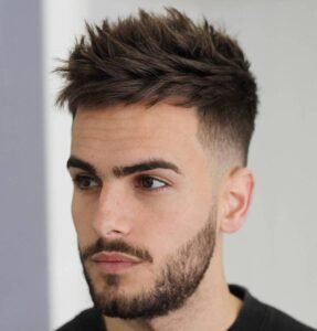 80 Men Hairstyles For Round Face-Voluminous Side Parted Top