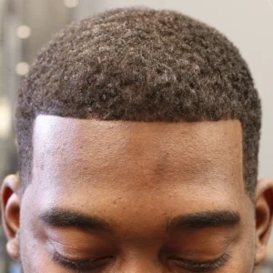 Short black men’s haircut-Line Up Tighten