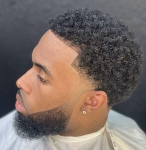 Short black men’s haircut - Drop Blur + Twist