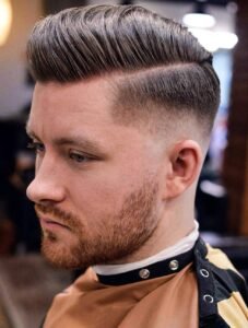 45 Crew Cut Haircut Ideas – Clean & Practical Style-Comb Over with Shaved Sides