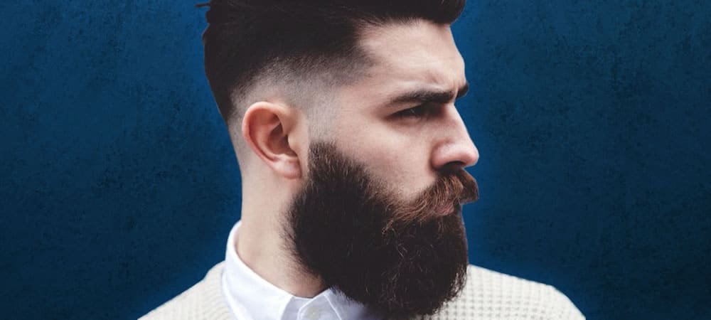 80 Men Hairstyles For Round Face-Full Beard and Personalized French