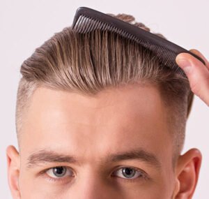 80 Men Hairstyles For Round Face-Volumized Brush-Back 