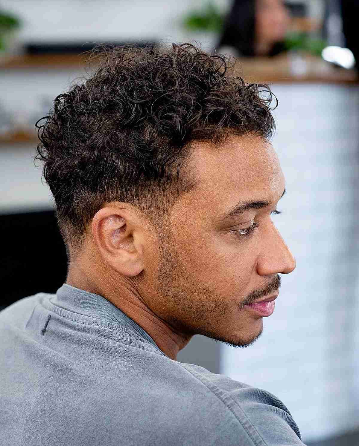 45 Crew Cut Haircut Ideas – Clean & Practical Style-Short Curly Haircut